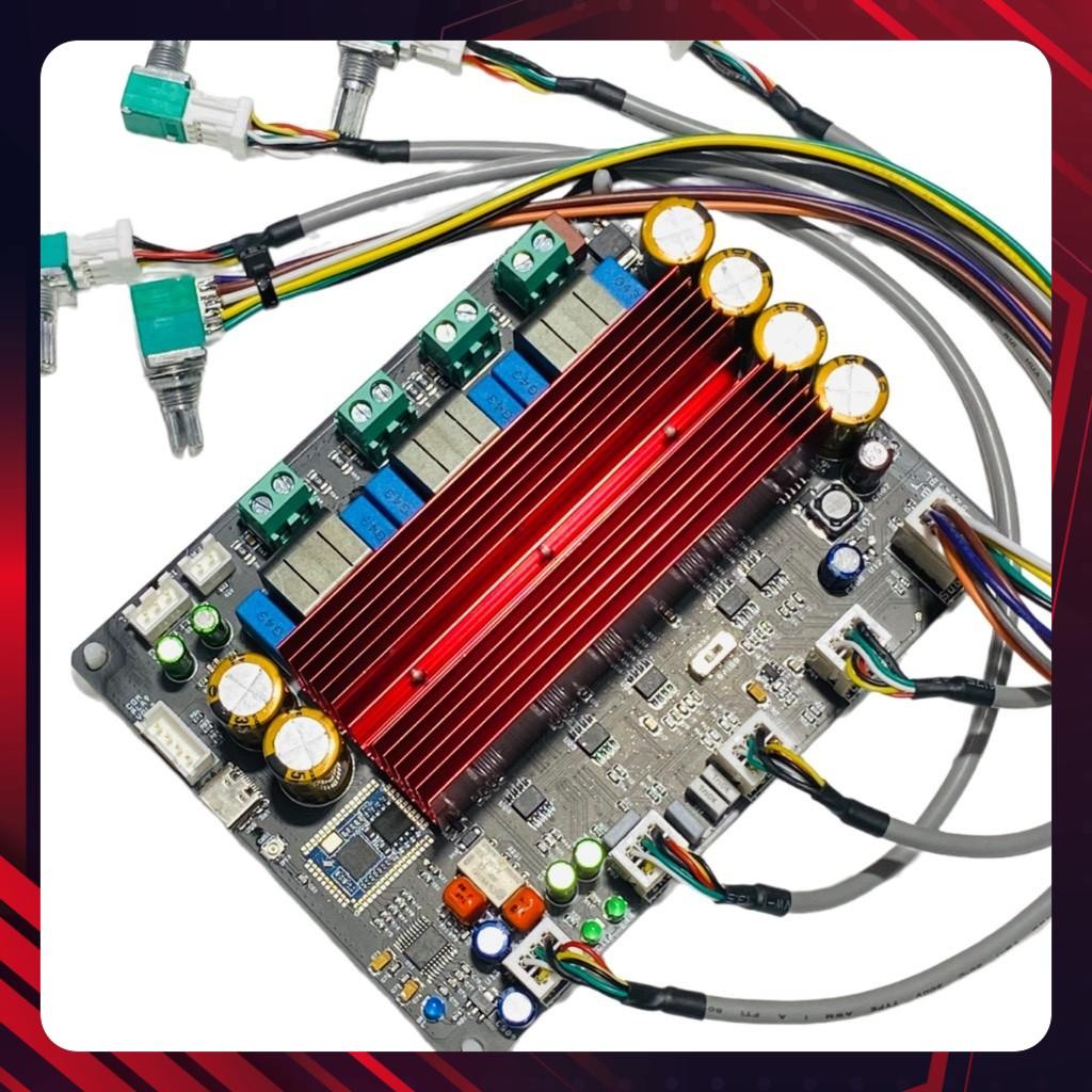 Mạch khuếch đại âm thanh công suất 2.1 class D TPA3221 tích hợp bluetooth QCC5125 kèm giải mã PCM510