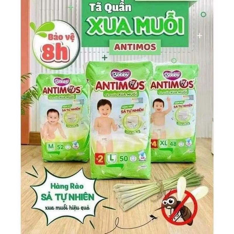 (XẢ KHO DƯỚI GIÁ NHẬP) Tã quần Xua Muỗi Bobby Antimos M52/L50+2/XL48+4/XXL46+6