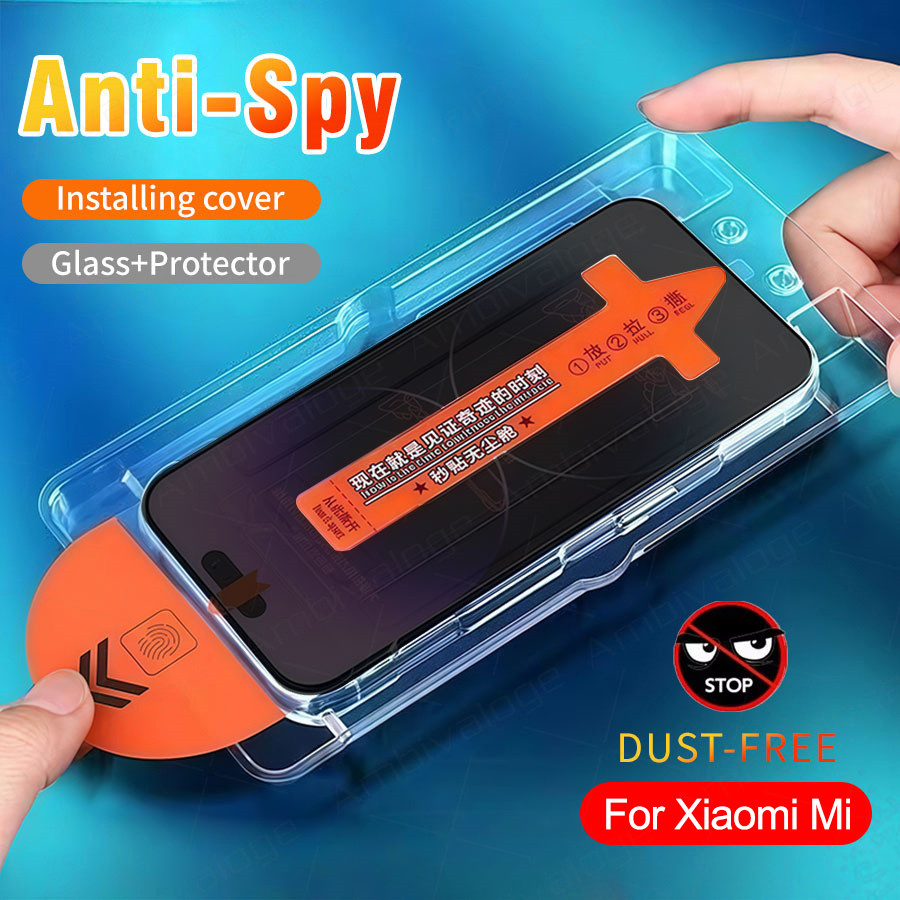  Tự dán tự hút bụi kính cường lực full màn chống nhìn trộm Cho Xiaomi Mi 10T 11T 12T 13T 14T POCO F3 F4 F5 F6 X3 X4 X5 X6 X7 Redmi Note 8 9 10 11 12 13 14 Pro 5G 