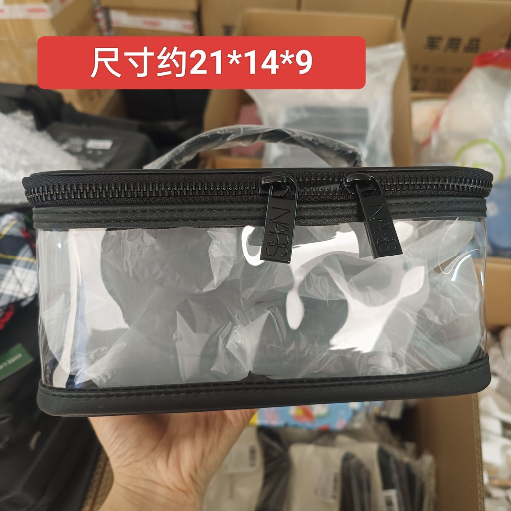 [Mới] National nar * s nar * s Túi đựng mỹ phẩm lớn màu đen Túi đựng đồ vệ sinh màu đen