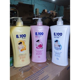  Sữa tắm trắng da E100 tinh chất sữa dê 1200g 