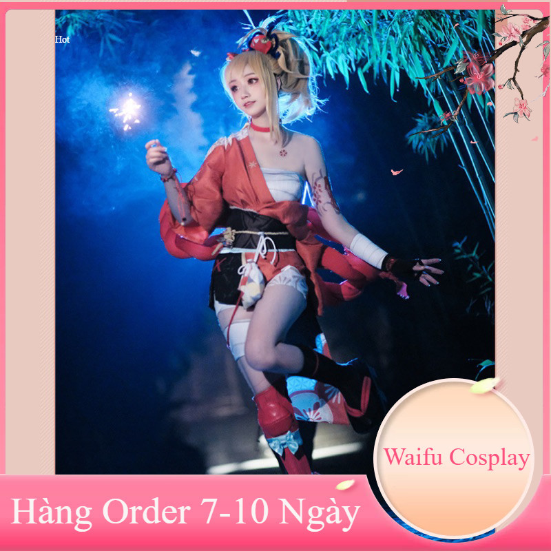 [Order 7-10 Ngày] Trang Phục Hoá Trang Cosplay Yoimiya (Genshin Impact)(Cosplay)