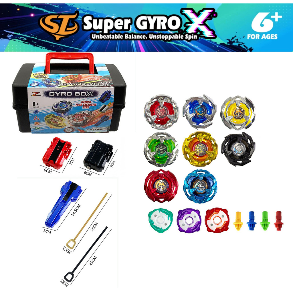 Bayblades Beyblades Set Kim loại Kết hợp mới Arena Fusion 4D với Bộ đồ chơi Beyblade phóng