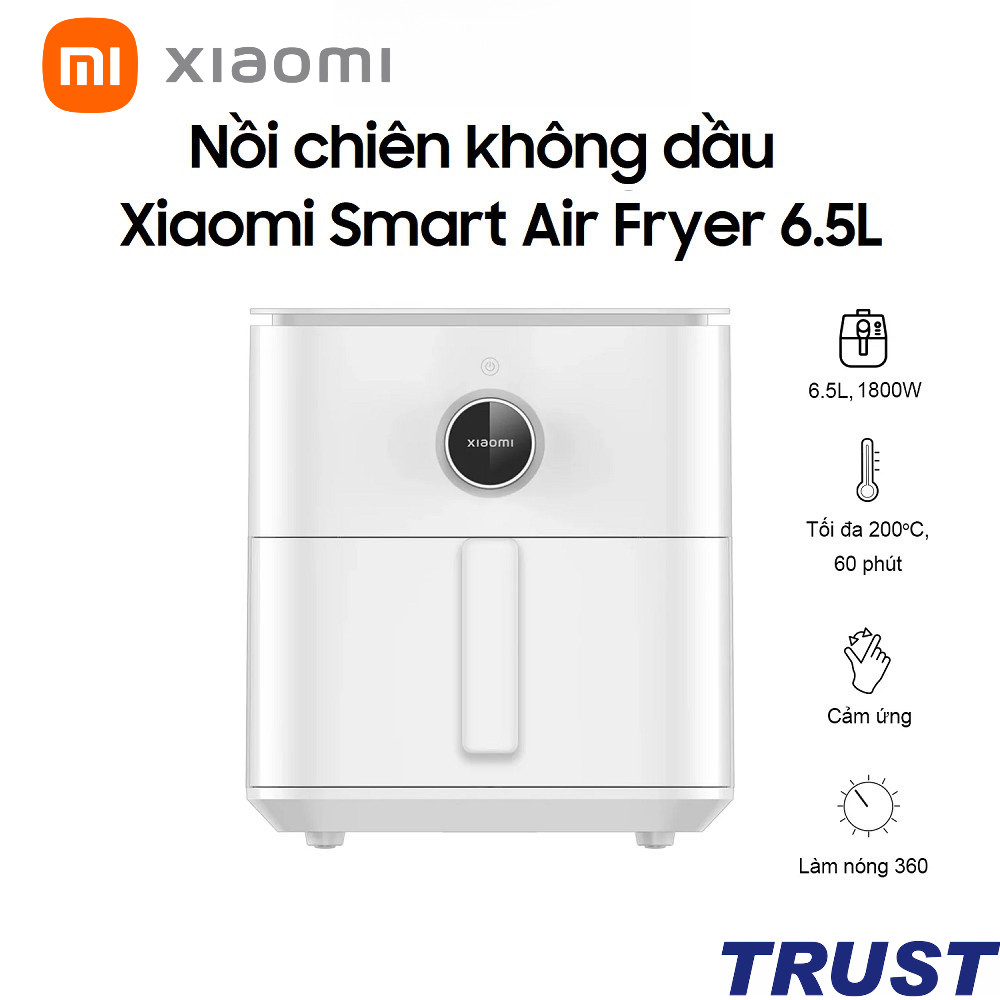 Nồi Chiên Không Dầu Xiaomi Smart Air Fryer 6.5L -BH 12T- Chính Hãng