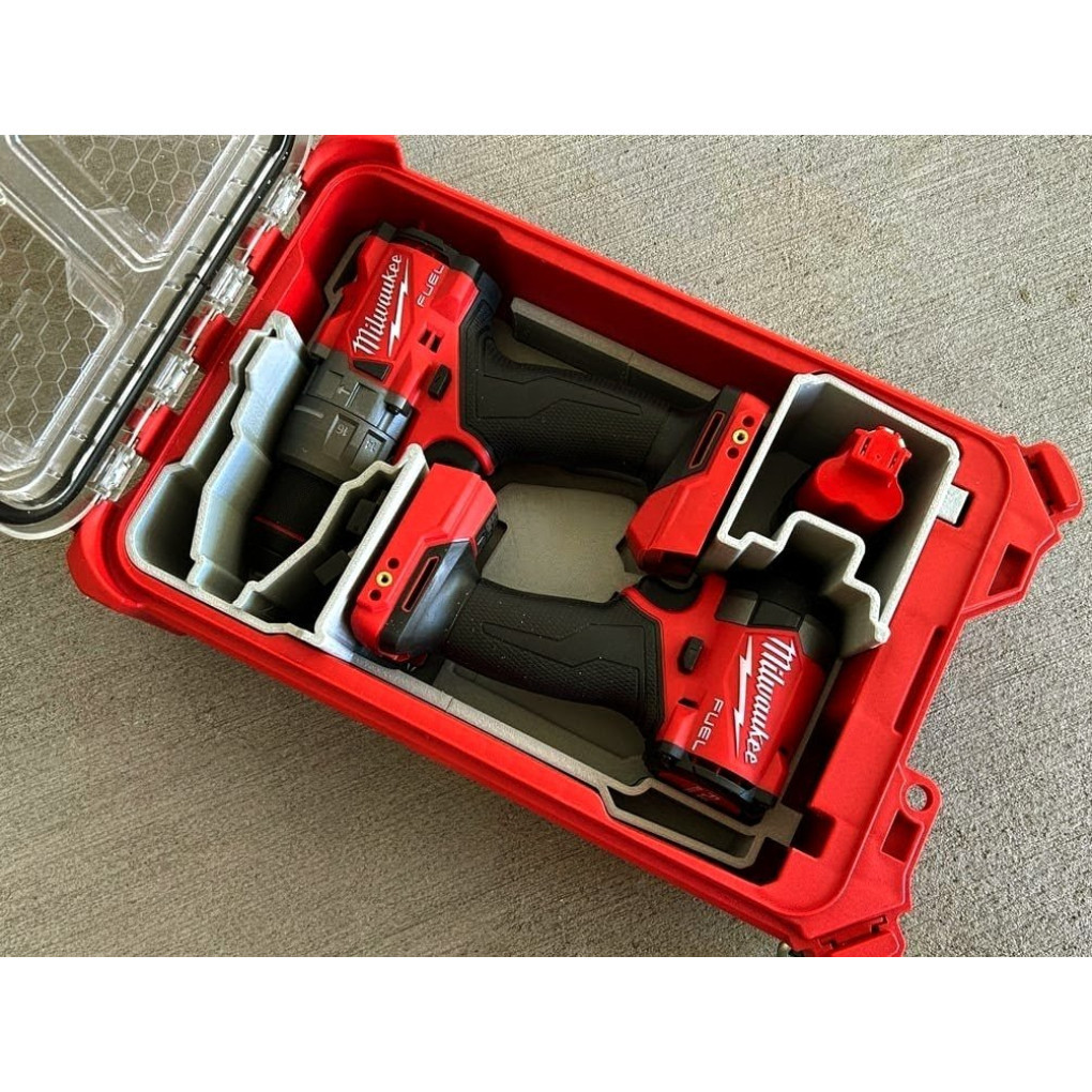 Khay đựng combo máy khoan và vít Milwaukee M18 FPD3 và FID3 cho thùng packout 8435