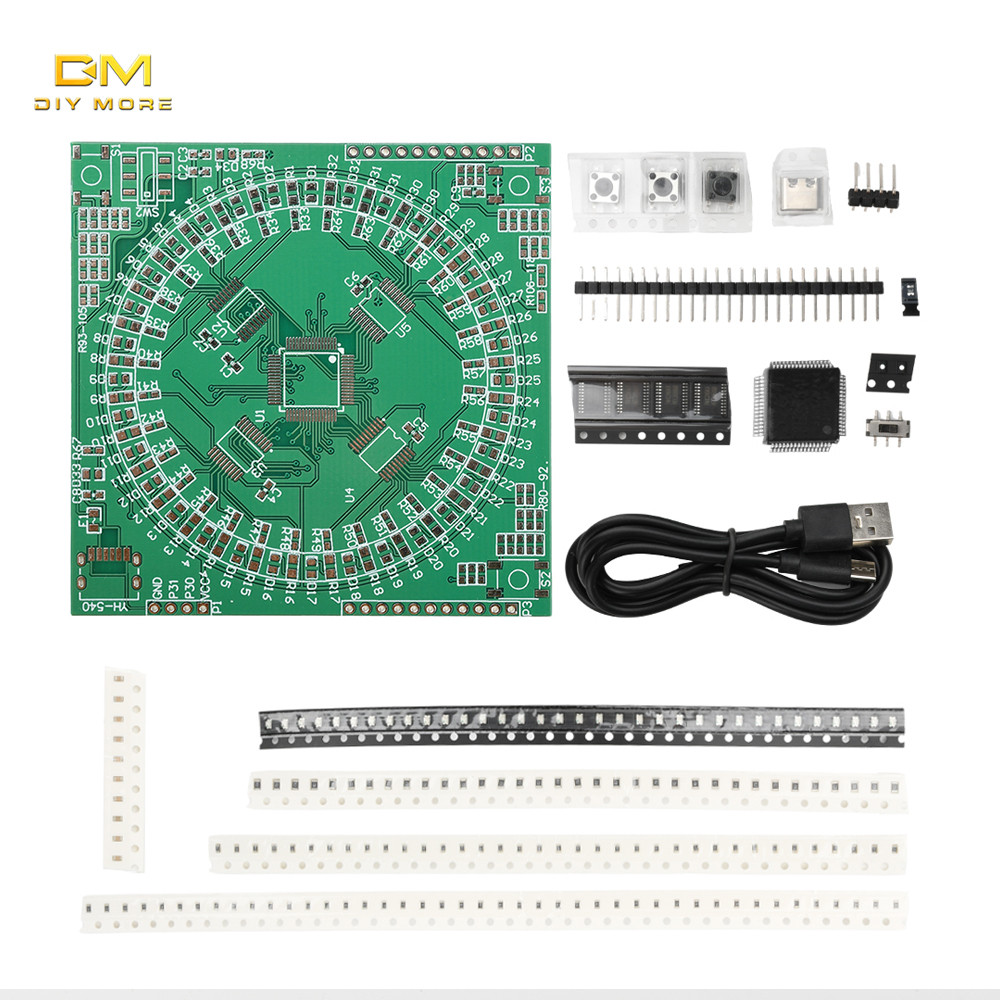 DIYMORE Đèn Dòng Bề Mặt Gắn Bảng Thực Hành Hàn Lqfp64 Hàn Diy Kit Các Bộ Phận Rời Loại C