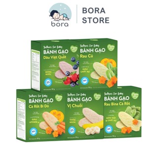 Bánh gạo ăn dặm Mămmy giúp bé tập nhai, bổ sung dưỡng chất, hỗ trợ tiêu hoá cho bé từ 7 tháng