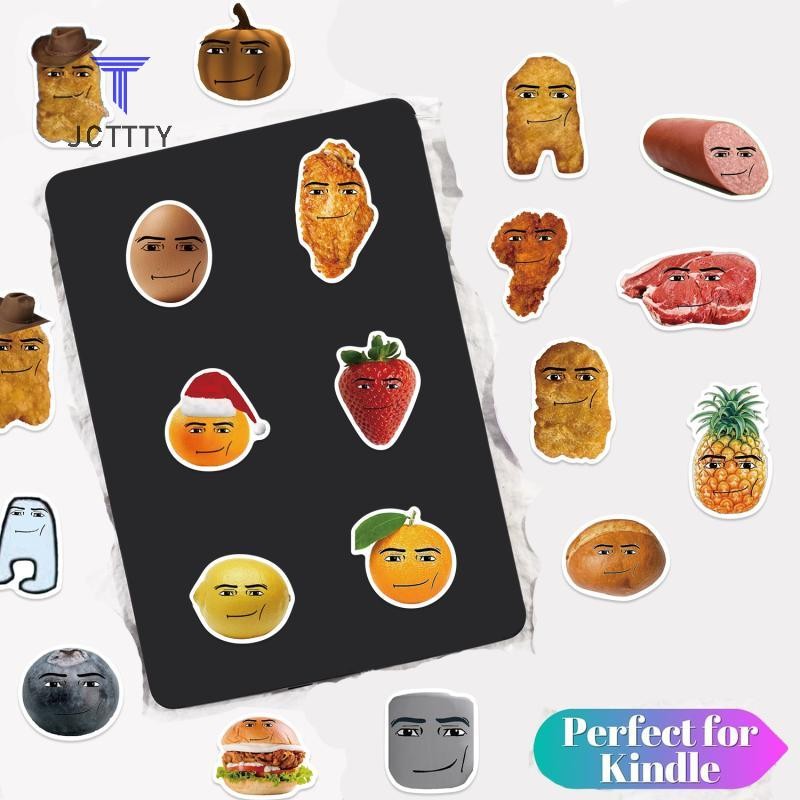 Sốt Cà Chua 58 Chiếc Gà Nugget Meme DIY Dán Thêu Sò Điện Thoại Hành Lý Ván Trượt Chống Thấm Nước Đề 