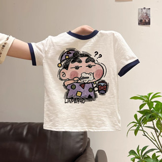 áo baby tee ôm body dễ thương  Crayon Shin-chan  mùa hè salmo  áo thun local brand