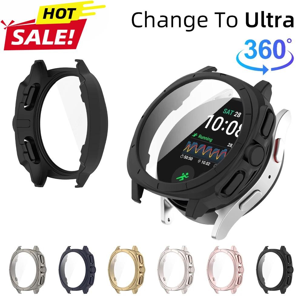 Thay đổi sang Ultra Case cho Samsung Galaxy Watch 7 44mm 40mm Vỏ kính cường lực + Vỏ bảo vệ màn hình