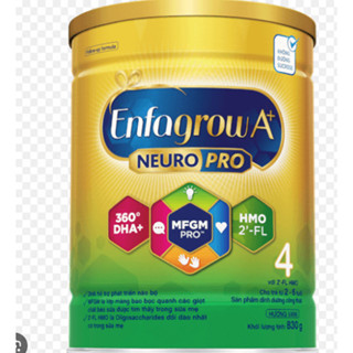 Sữa Enfagrow A+ 4 loại 830g date tháng VỊ thanh nhạt dễ uống Date 2026 Giá rẻ chào sàn (Date T10/2026)
