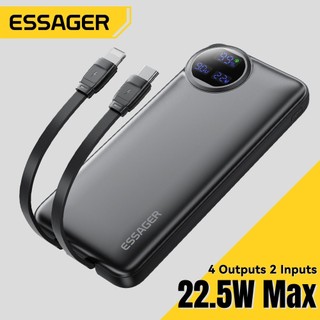 Essager 22.5W Power Bank 10000 & 20000 Mah Adapter Cho IP Samsung Điện Thoại Sạc Nhanh