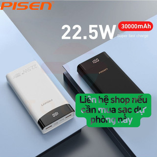  Pin Sạc Dự Phòng PISEN BL-D82 LS-DY165 30000mAh 22.5W - Siêu Dung Lượng Sạc Nhanh Hiệu Quả 