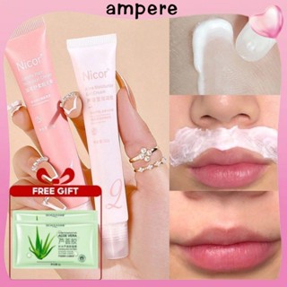 EELHOE 【MUA 1 TẶNG QUÀ Kem tẩy lông môi Nicor Kem tẩy lông đặc biệt dành cho nam và nữ Tẩy lông môi Mặt Tẩy ria mép nhẹ nhàng