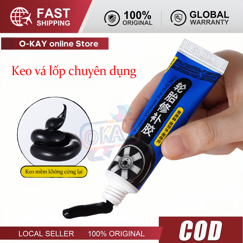 Keo Dán Vá Lpố Ô Tô & Xe Máy Siêu Bền, Chuyên Dụng Sửa Vết Nứt, Độ Đàn Hồi Cao, Chống Nóng, Tuýp 60ml