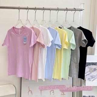 [YOGATRUTH] Áo thun thể thao kháng khuẩn liền mạch thoáng khí Phòng tập thể dục giảm béo Top Pilates Chạy bộ