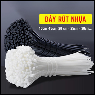   CHỌN MÀU SIZE  Gói 100 Dây Rút Nhựa - Dây Thít Nhựa Lạt Khóa Siêu Chắc Các Cỡ 10cm 15cm 20cm DA888 