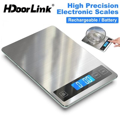 Cân nhà bếp kỹ thuật số HdoorLink 1g-5kg Cân thực phẩm nấu ăn Điện tử thông minh Cân kỹ thuật số chống nước để nướng và nấu ăn