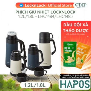 Phích nước giữ nhiệt LocknLock Chính hãng, Bình nước giữ nóng lạnh lâu dung tích lớn pha trà 1,2L - 1,8L- HAPOS OFFICIAL