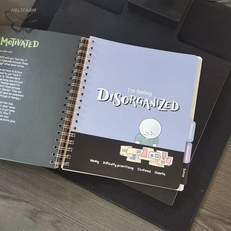 GOLD Anti Planner Tag Book Daily Planner Organizer Notebook Beat Procrastination Planner Notebook Si