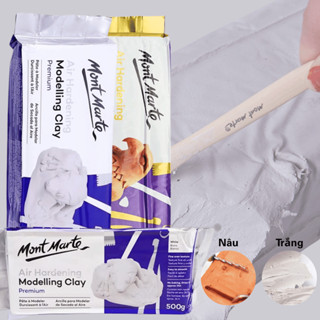  Đất Sét Tự Khô Mont Marte Đất Sét Mềm Mịn Dẻo Nặn Tượng Tạo Hình DIY Thủ Công Không Cần Nung 