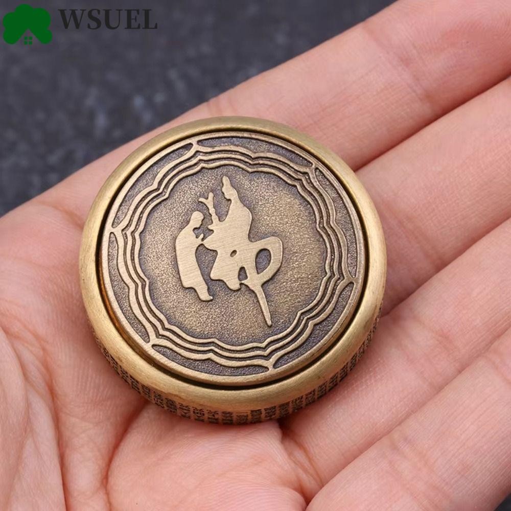 WSUEL Fidget Spinner, Chất liệu kim loại Zen Buddha Fingertip Spinner, Fingertip Gyro Hand Spinner Đ