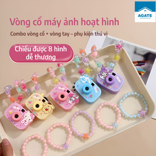 Đồ chơi máy ảnh chiếu hình coulomi, melody, cún trắng cho bé kèm se quà sinh nhật, quà noel