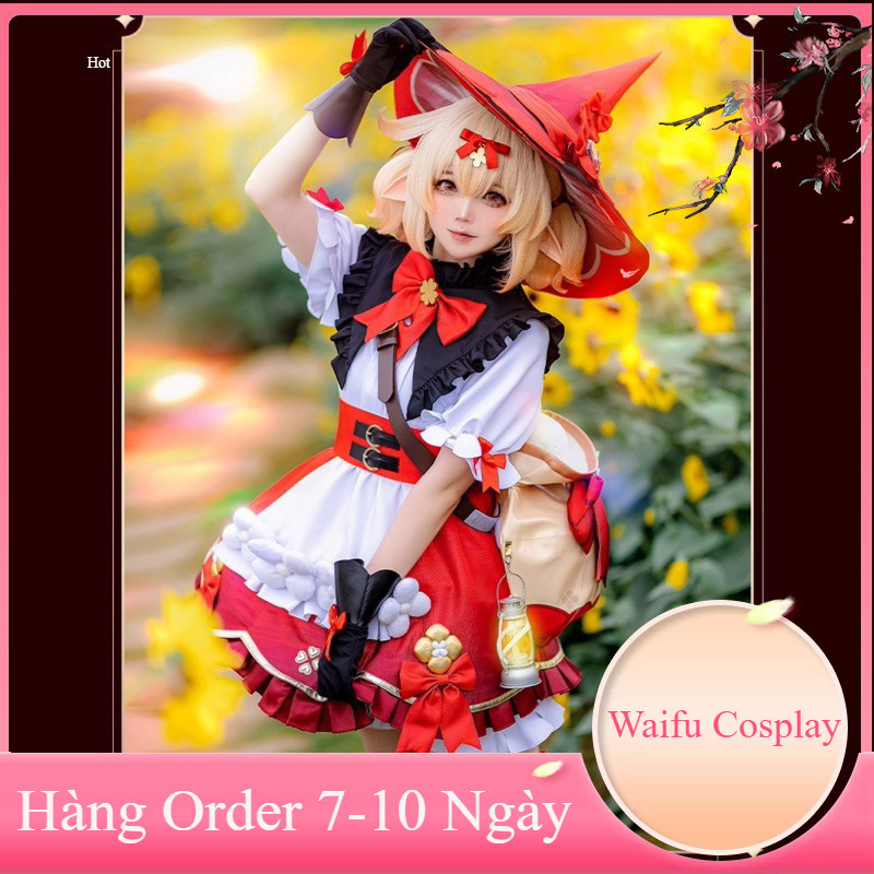 [Order 7-10 Ngày] Trang Phục Hoá Trang Cosplay Klee “Phù Thuỷ” (Genshin Impact)(Cosplay)