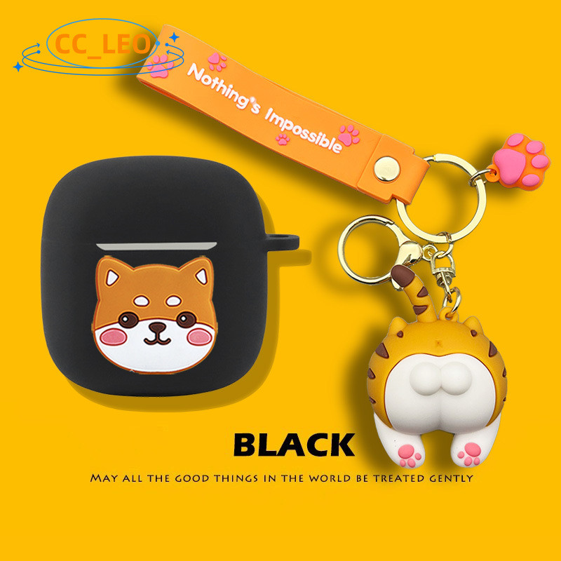 Case for EDIFIER X2 Plus Cartoon Shark Shiba Inu Keychain Silicone Soft Case EDIFIER X2 Plus Shockpr