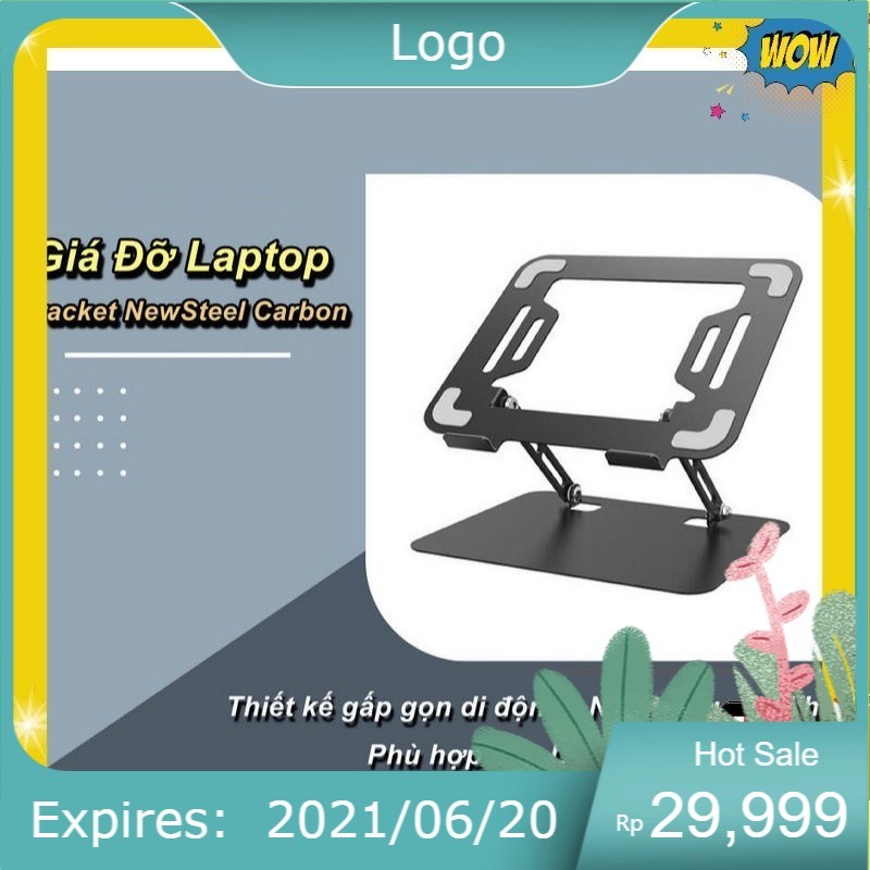 Giá Đỡ Laptop Bracket NewSteel Carbon Tản Nhiệt Và Gấp Gọn Di Động ⚜️Euro Store⚜️