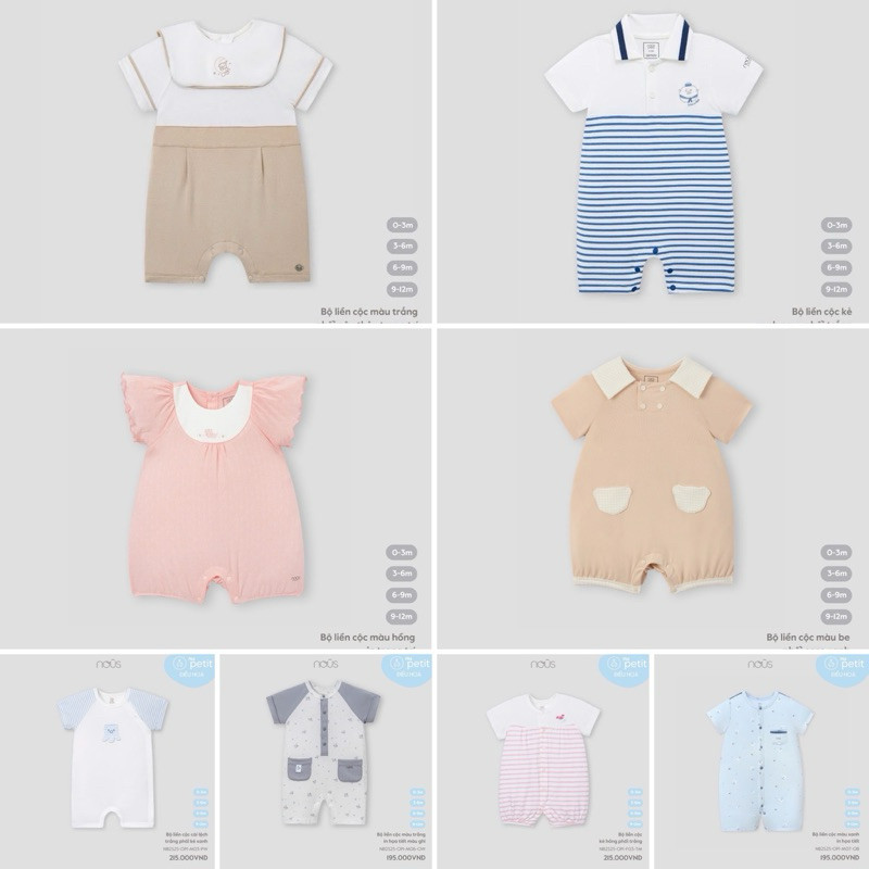 Body cộc tay Nous mềm mát, thấm hút mồ hôi, điều hoà thân nhiệt cho bé NP2S24 Baby Born shop