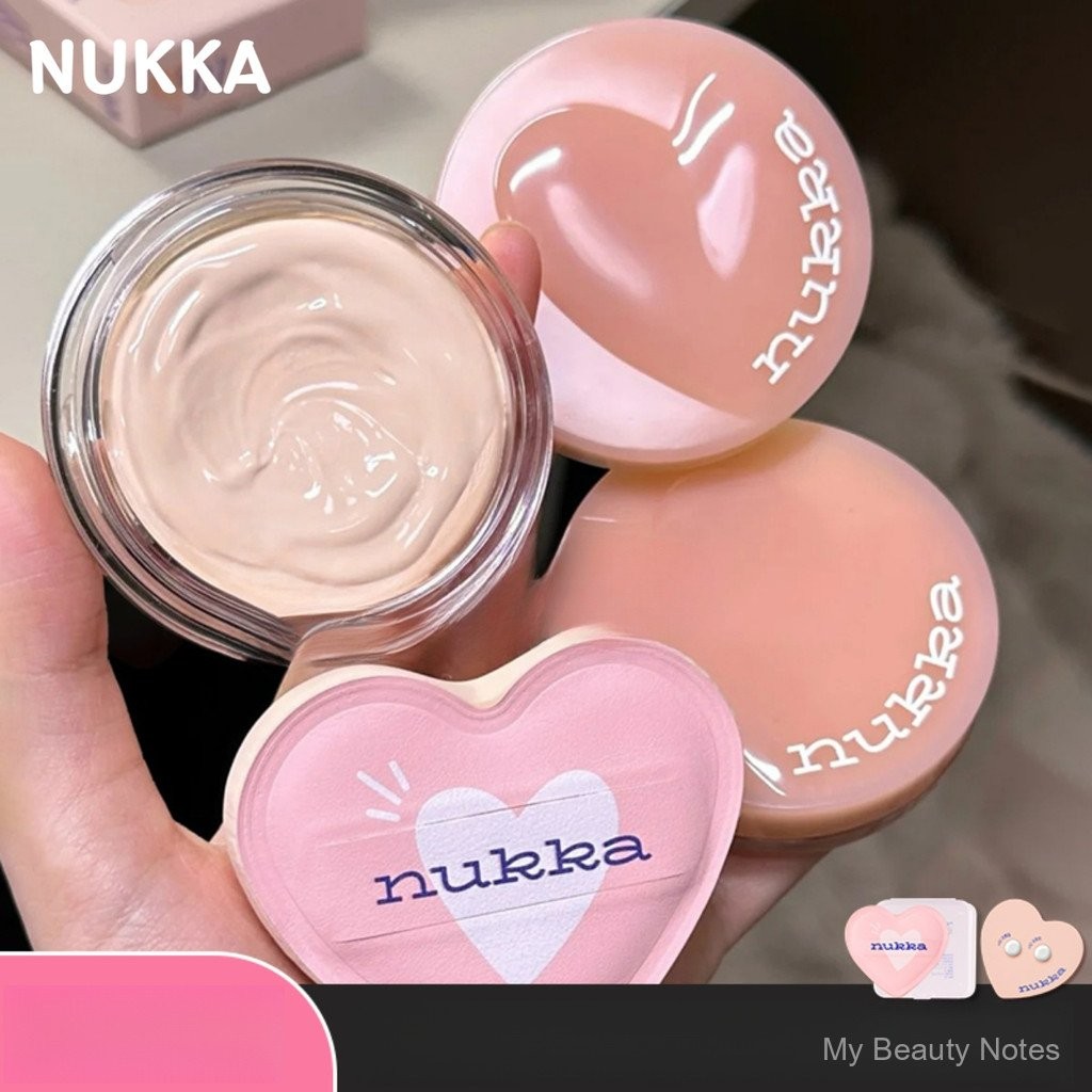 Kem nền NUKKA Vitality Law Powder Cream Water Glow Essence, kem dưỡng ẩm trong suốt, kem che khuyết 