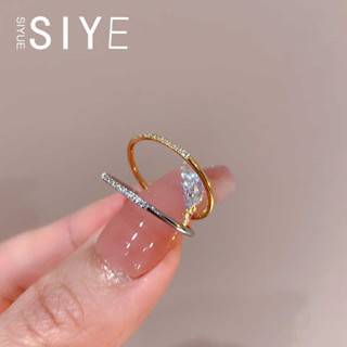 Mới Siêu Mỏng Thép Titan Không Phai Màu Zircon Phong Cách Nhật Bản Nhẫn Nữ Cao Cấp Ngày Lễ Tình Nhân Nhẫn Quà Tặng Bán Buôn