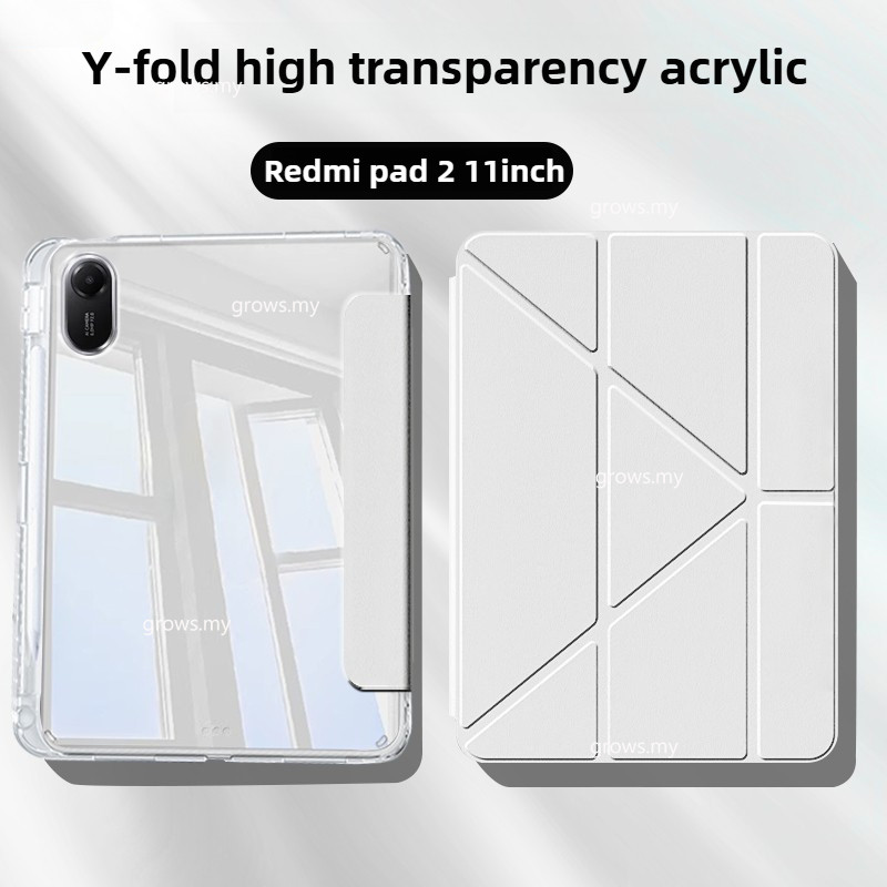 Ốp Acrylic Trong Suốt Cho xiaomi redmi pad 2 Pad2 11 "2025 Poco pad Pro 5G 12.1 MI pad 7 / 7pro 11.2 5 6 Pro redmi pad se 11 / 8.7 inch có khe cắm bút Y Vỏ Gấp