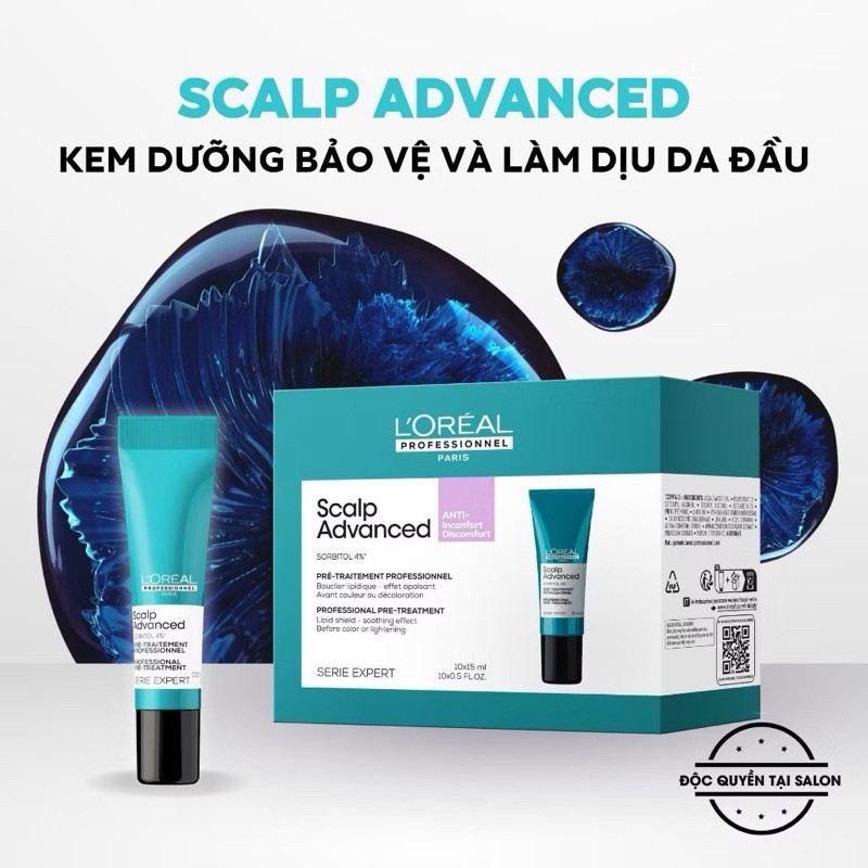 LÁ CHẮN BẢO VỆ DA ĐẦU - KEM DƯỠNG L'OREAL BẢO VỆ VÀ LÀM DỊU DA ĐẦU NHẠY CẢM, DỄ KICH ỨNG Lipid Shiel