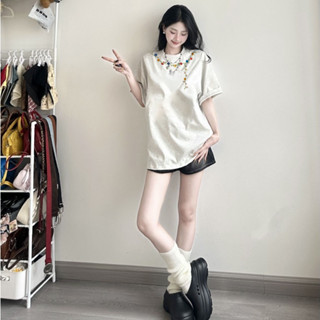 áo phông nữ form rộng xám tiêu vintage fashion áo xinh áo thun bigsize mùa hè salute  local brand