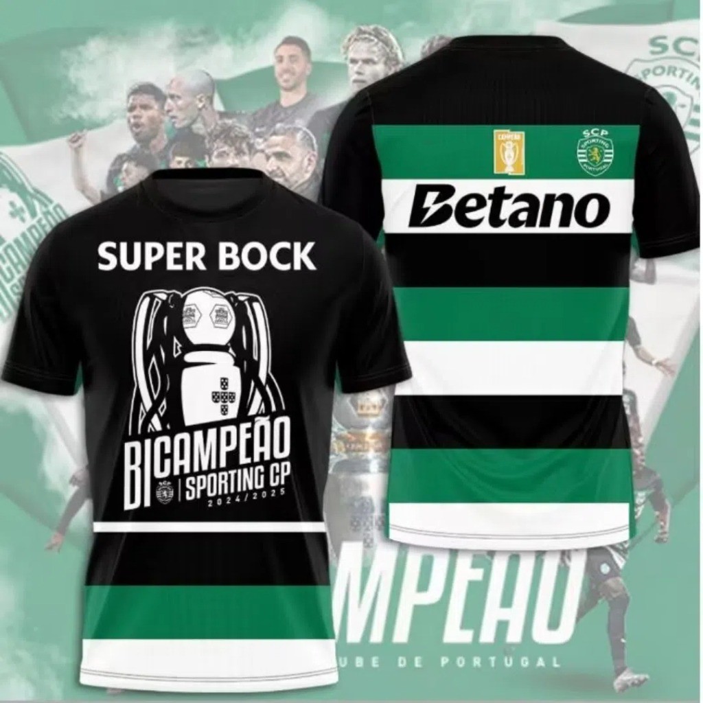 Vấn đề của người hâm mộ 2024 / 25 Sports CP Home Jersey Bồ Đào Nha League Champions Áo bóng đá