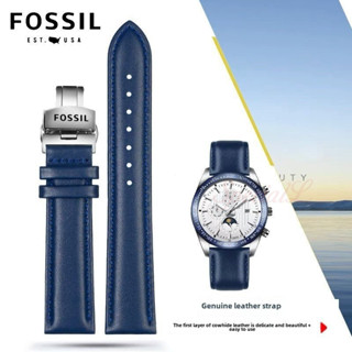 Dây đeo đồng hồ da thật Fossil 12-24mm |   Dây đeo khóa bướm mượt mà cho nam và nữ |   Dây đeo thay thế cao cấp"