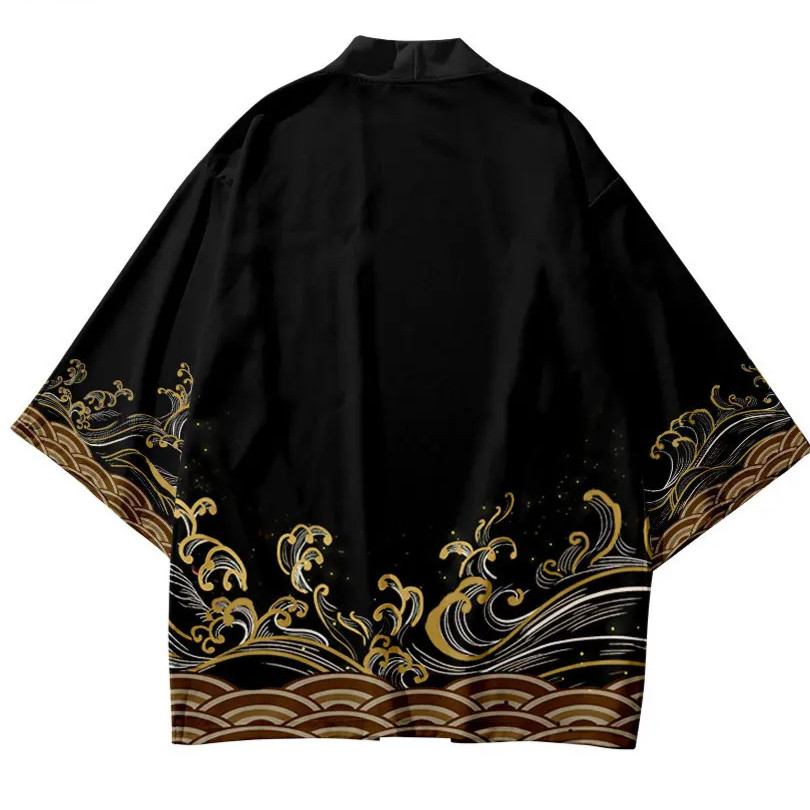 Nam Nữ Anime Nhật Bản Kimono Haori Áo Plus Size Quần Áo