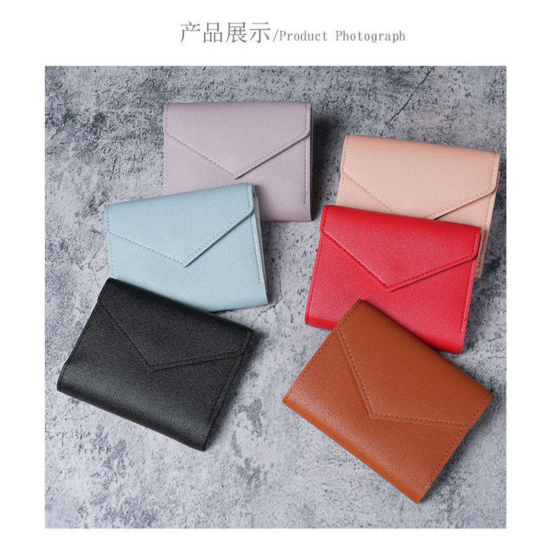 Ví Hàn Quốc dễ thương mini mỏng đơn giản tiền clip túi cho phụ nữ