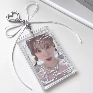 ✨ Bao đựng thẻ acrylic trong suốt - Kích thước 30mm*90mm, phong cách INS cho fan K-pop