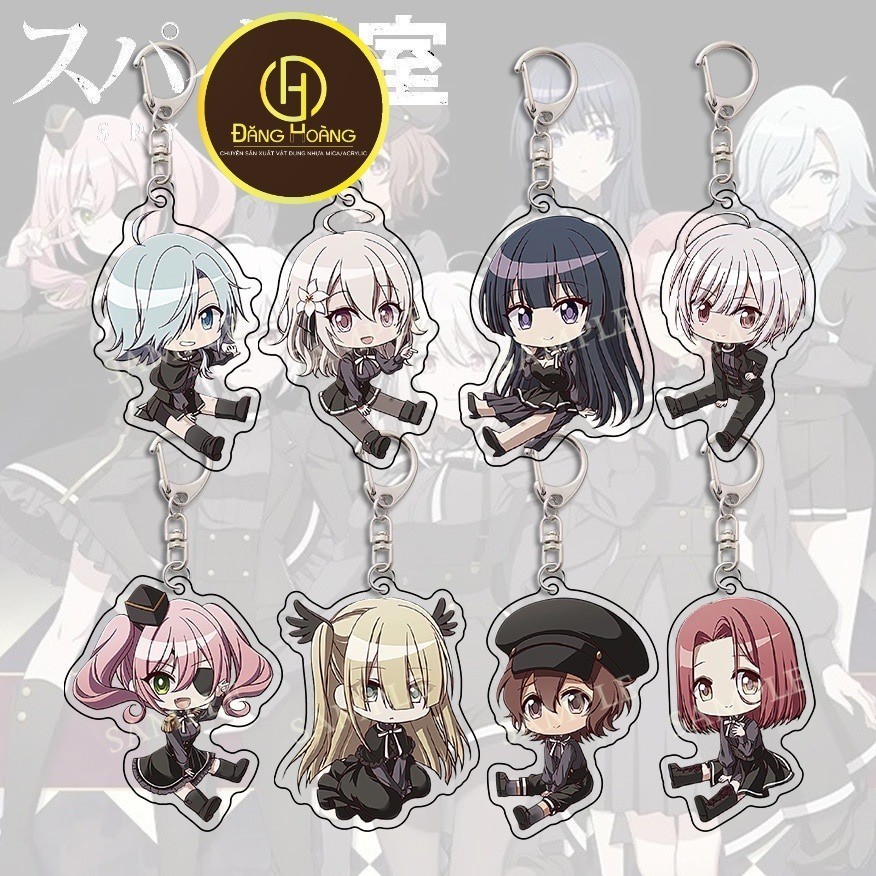 Móc khoá Anime Spy Room Classroom Flower Garden Lily Annet Grete Sara Tbea Sibylla Monika Phụ Kiện T