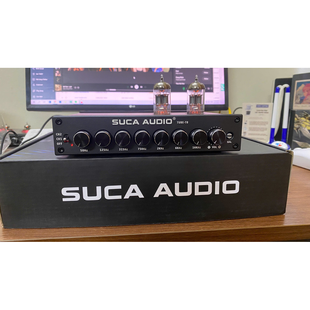 [Ảnh thật] [Chính hãng] Pre đèn SUCA AUDIO TUBE-T8 | Preamp Equalizer - Điều chỉnh âm sắc, các dải t