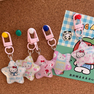  Jelly Hello Kitty Móc Khóa Thiết Kế Pentacle Ba Lô Chìa Khóa Xe Cặp Đôi Người Bạn Thân Nhất Quà Tặng 