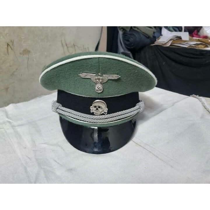 Mũ sĩ quan (màu xanh) cho sĩ quan Waffen-ss