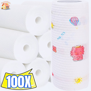 50 / 100 Tờ Vải Lau Gia Đình Siêu Thấm Hút - Vải Lau Hút Nước Đa Năng Kicthen