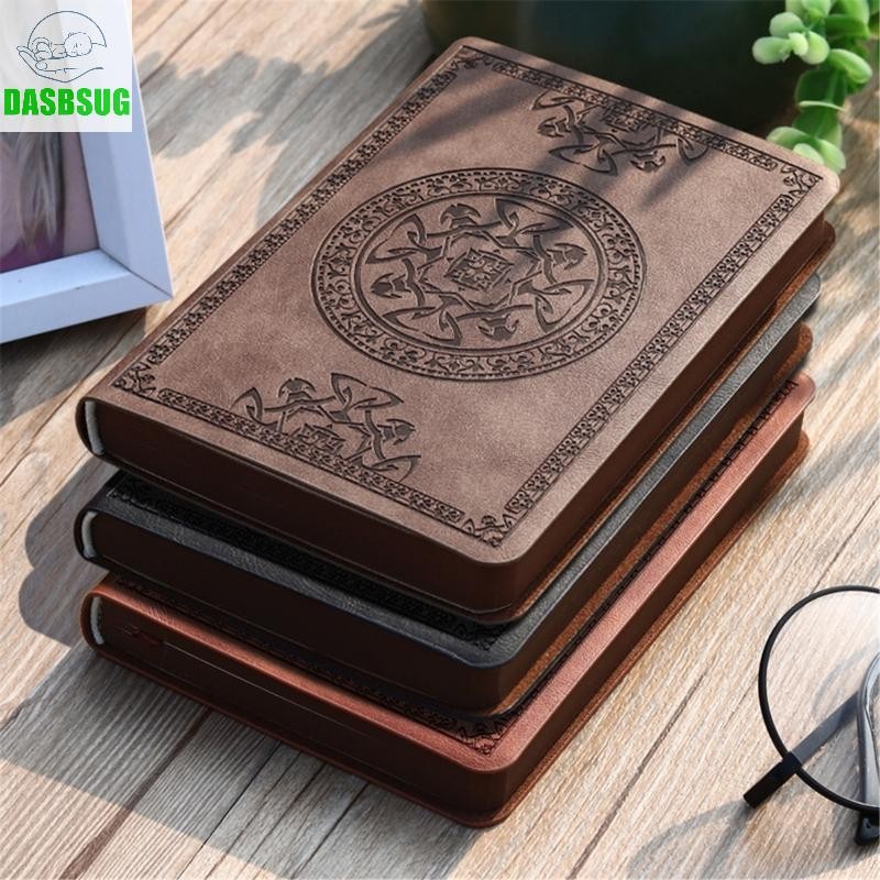 Portable Vintage Pattern PU Leather Notebook Diary Notepad Stationery