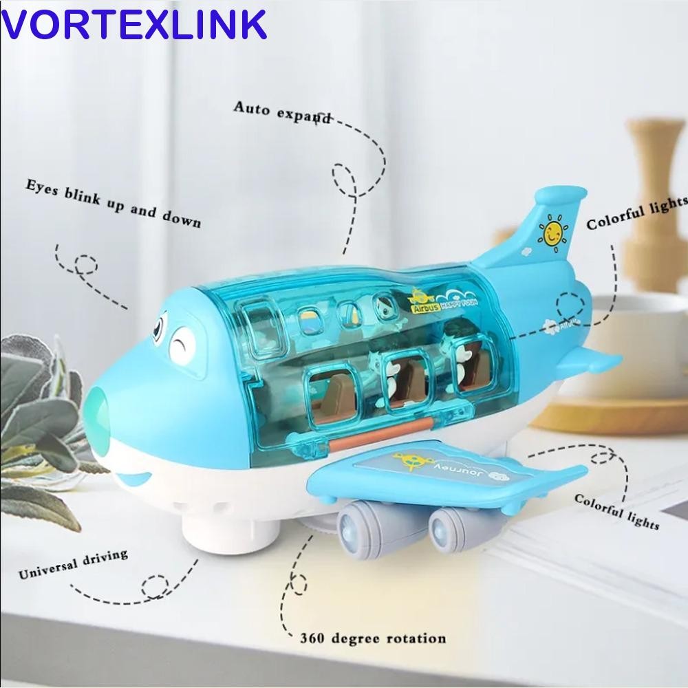 Đèn LED VORTEXLINK Đồ chơi máy bay âm nhạc, Đồ chơi điện Mô hình máy bay LED bằng nhựa, Máy bay mô p