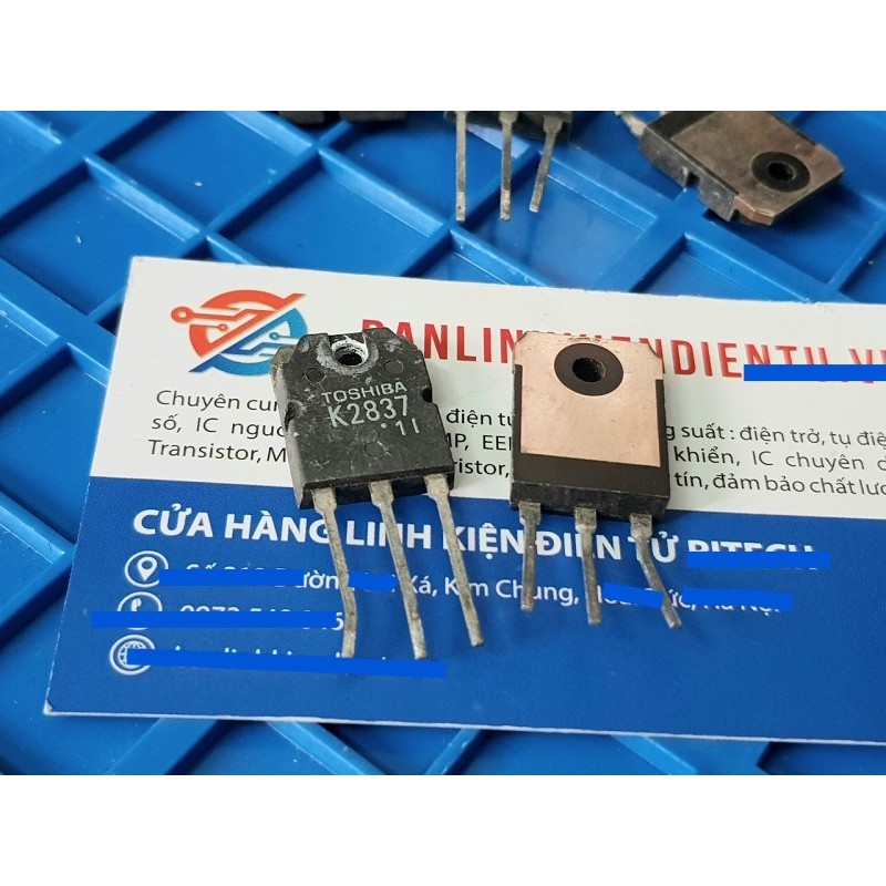 [Combo 2 chiếc] K2837, 2SK2837 Mosfet Kênh-N 500V/20A chân TO-3P Tháo Máy