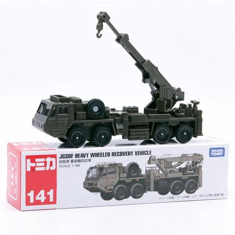 Mô Hình Xe Cứu Hộ Tomica No.141 – JGSDF Heavy Wheeled Recovery Vehicle (Dòng Long Type)